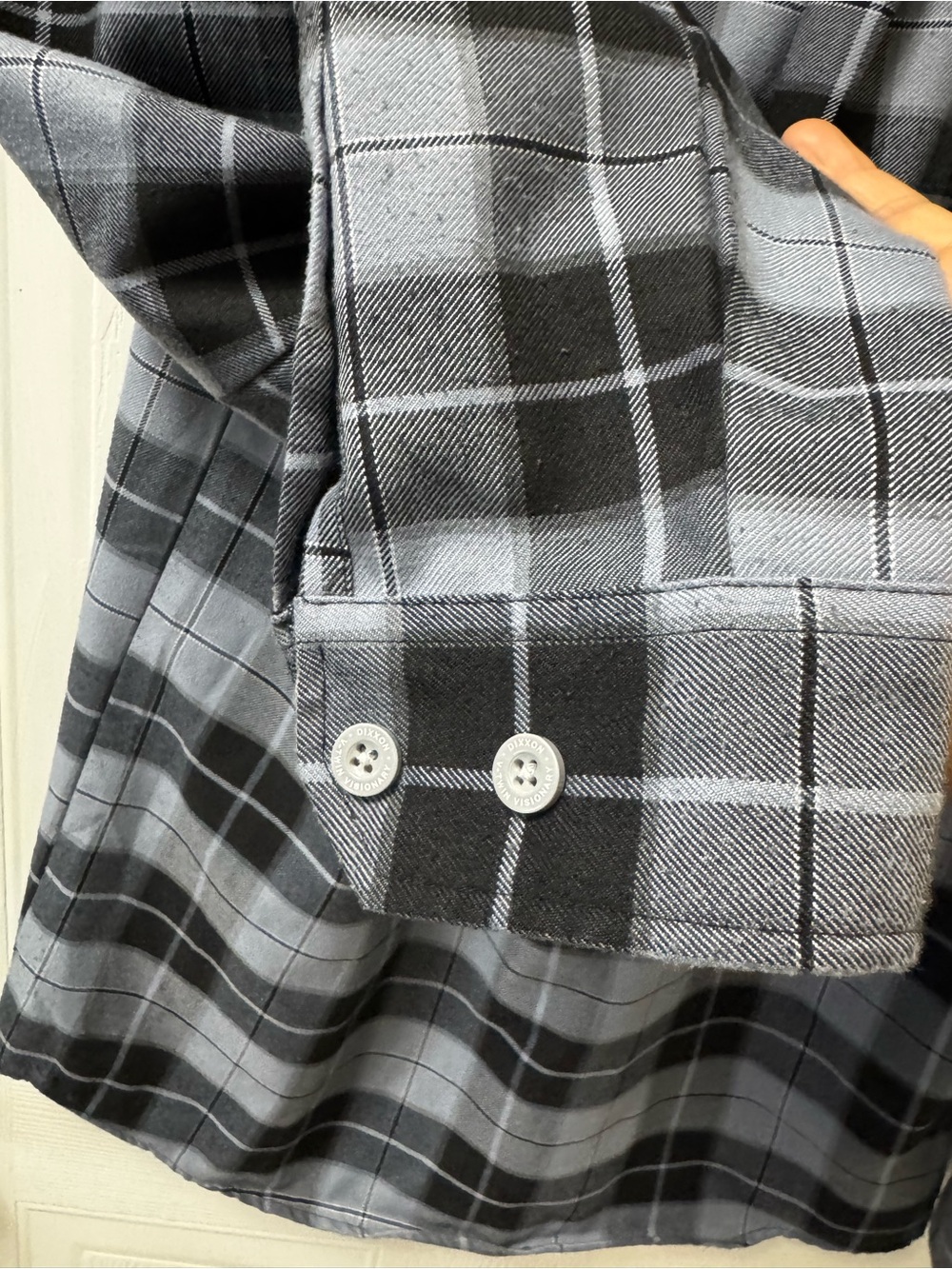 DIXXON Black & Gray Plaid Long-Sleeve Button-Down Shirt - Picture 5 of 7
